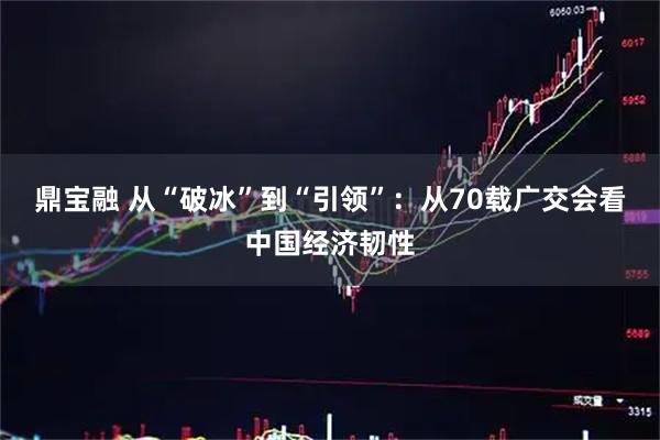 鼎宝融 从“破冰”到“引领”：从70载广交会看中国经济韧性